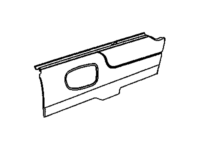 Chevy 15109522 INSERT,REAR SIDE DOOR TRIM(GRAPHITE)(USED ON VEHICLES BUILT W/CLOTH UPPER INSERT)(FOR 1ST DESIGN SEE 15181013)
