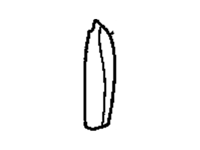 GM 15749346 Molding, Door Trim Panel, Front 15749346 GM Molding, Door Trim Panel, Front Illustration 1 of 1