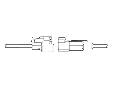 Cadillac 13579002 CONNECTOR KIT,CHASSIS WIRING HARNESS(EVAPORATIVE EMISSION CANISTER VENT SOLENOID VALVE)(BLACK)(2-WAY FEMALE)(W/LEADS)(SIDE ELECTRIC CODE: Q13)