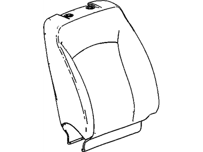 Buick 90905632 COVER,PASSENGER SEAT BACK(BLACK)