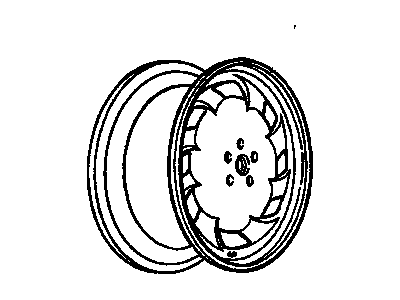 Oldsmobile 12365453 Wheel, Alloy
