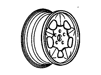Oldsmobile 12365447 Wheel, Alloy