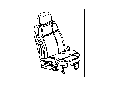 Hummer 15925542 SEAT,PASS(INCLUDES 2-55)(EBONY)