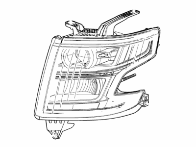 Chevy Suburban 3500 HD Headlight - 23490006