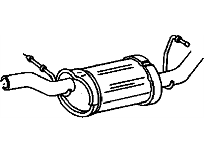 Chevy 12471953 Muffler With Tail Pipe