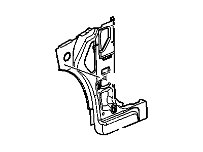 Chevy 19120537 PANEL,BODY HINGE PILLAR INNER LOWER(INCLUDES 38-40)
