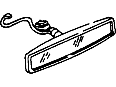12513138 GM Mirror Inside, Rear Illustration 1 of 1