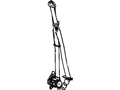 Chevy 19260197 BELT KIT,DRIVER SEAT (RETRACTOR SIDE)(W/PRE-TENSIONER)(INCLUDES 4,6)(RED)