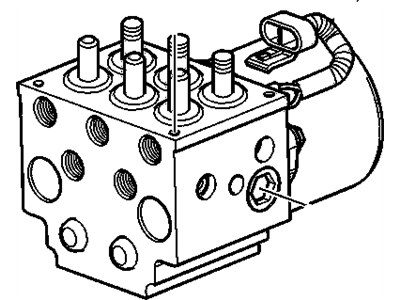 Chevy C1500 ABS Pump And Motor Assembly - 12475491