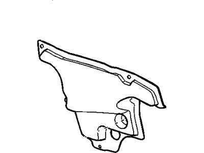 15295321 GM Barrier, Shroud And Dash And Vent Duct Panel Illustration 1 of 1