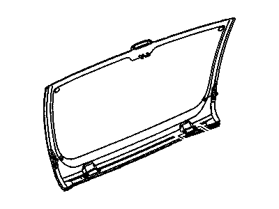 15074814 GM Window, Upper End Gate Illustration 1 of 1