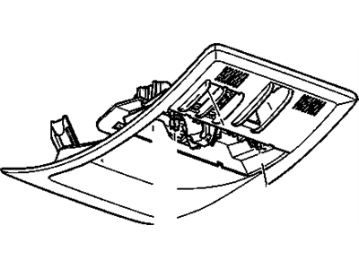 GMC 22780456 CONSOLE,ROOF(INCLUDES 1-3,5-8,10-15)