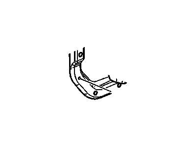 Chevy 15827710 BRACKET,BRAKE & ACCELERATOR PEDAL(INCLUDES 9)