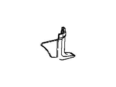 GM 15952923 Cowl Trim, Navy Blue, Passenger Side 15952923 GM Cowl Trim, Navy Blue, Passenger Side Illustration 1 of 1