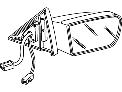 Cadillac 20753376 Mirror Assembly