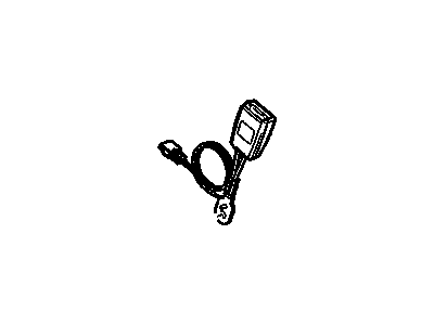 GM 95076537 Buckle, Seat Belt, Black 95076537 GM Buckle, Seat Belt, Black Illustration 1 of 1