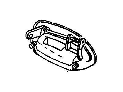GM 24431475 Handle, Outside, Driver Side 24431475 GM Handle, Outside, Driver Side Illustration 1 of 1