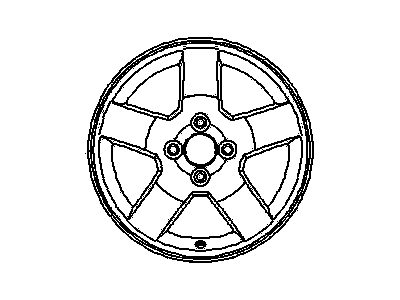 GM 95905459 Wheel, Rear Or Spare 95905459 GM Wheel, Rear Or Spare Illustration 1 of 1