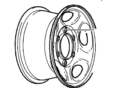 GMC Safari Spare Wheel - 9591622