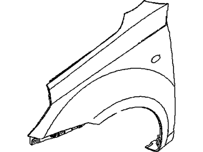 GM 95249844 Fender, Front Fender 95249844 GM Fender, Front Fender Illustration 1 of 1