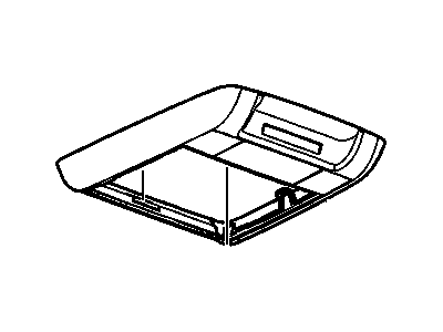 Chevy 15927893 CONSOLE,ROOF(INCLUDES 32,33,35-39)(SEE GROUP 09.000 "ENTERTAINMENT SYSTEM" FOR DETAILED ILLUSTRATED VIEW)(GRAY)