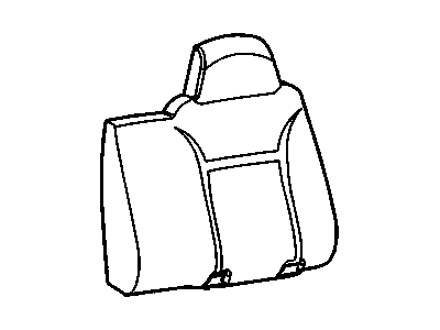 Chevy 19258240 COVER,REAR SEAT BACK(EBONY)(BUILT 9/28/10 & AFTER)(FOR 1ST DESIGN SEE 19168415)