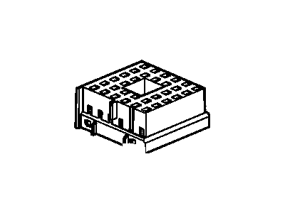 GMC 15319892 CONNECTOR,BLOCK-ACCESSORY WIRING JUNCTION(PART OF 1)(NATURAL)(32-WAY FEMALE)