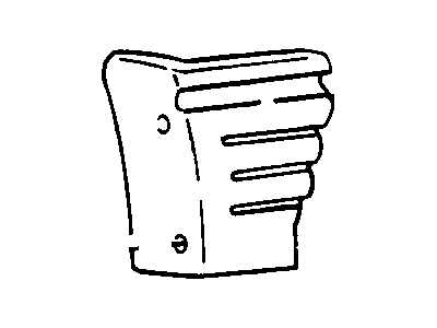 GM 16612761 Belt Molding, Front Outer Driver Side 16612761 GM Belt Molding, Front Outer Driver Side Illustration 1 of 1