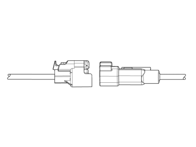 GMC 13580951 CONNECTOR KIT,BODY WIRING HARNESS(GLASS BREAKAGE SENSOR)(BLACK)(2-WAY FEMALE)(W/LEADS)(SIDE ELECTRIC CODE: B159R)