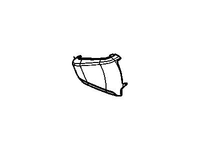Chevy 95461563 COVER,FRONT SEAT OUTER RECLINING UPPER FINISH(BLACK)