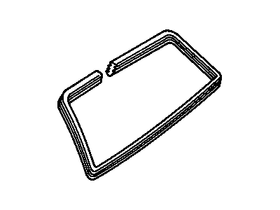 GM 22576361 Reveal Molding, Black, Rear 22576361 GM Reveal Molding, Black, Rear Illustration 1 of 1