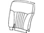 GM 88979699 Cover, Am7 - Rear Bucket/Split Seat Back GM 88979699 Cover, Am7 - Rear Bucket/Split Seat Back