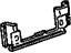 GM 20658070 Handle, Outside Reinforcement Plate, Passenger Side GM 20658070 Handle, Outside Reinforcement Plate, Passenger Side