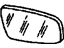 GM 12522235 Mirror Glass, Rear Passenger Side GM 12522235 Mirror Glass, Rear Passenger Side