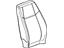 GM 25800044 Cover, Front Seat Back And Back Of Back, Gray, Driver Side GM 25800044 Cover, Front Seat Back And Back Of Back, Gray, Driver Side