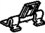 GM 10102246 Trim Retainer Clip, Front GM 10102246 Trim Retainer Clip, Front