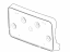 GM 84731701 Attachment Kit, License Plate, Black, Front GM 84731701 Attachment Kit, License Plate, Black, Front