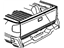 GM 15707875 Stripe, End Gate And Rear Door Decoration, Blue GM 15707875 Stripe, End Gate And Rear Door Decoration, Blue