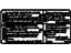 GM 15171400 Label, Emissions And Cautions GM 15171400 Label, Emissions And Cautions