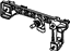 GM 16515836 Lens & Housing Mount Bracket, Passenger Side GM 16515836 Lens & Housing Mount Bracket, Passenger Side