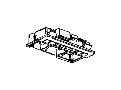 Buick 26264952 LAMP,DOME & READING(PART OF 5)(INCLUDES 7,8)(CASHMERE)(W/TRANSLUCENT LIGHT)
