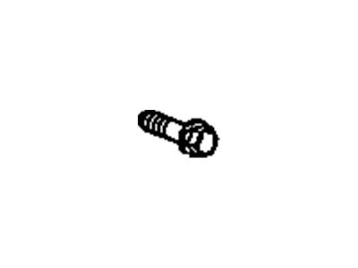 Hummer 11518591 BOLT,HEX FLANGED HEAD,M8X1.25X30,18 THREAD,18 OUTSIDE DIAMETER,10.9,GM6046M(BLACK),9MM P-POINT(REAR BUMPER IMP BAR)
