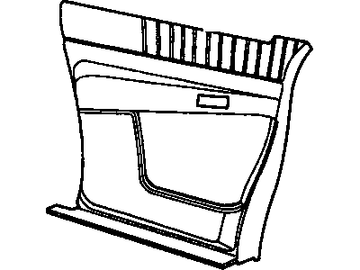 GM 10181491 Trim Panel, Rear 10181491 GM Trim Panel, Rear Illustration 1 of 1