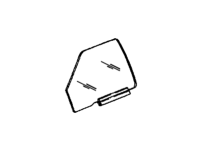 Oldsmobile 15960878 Door Glass