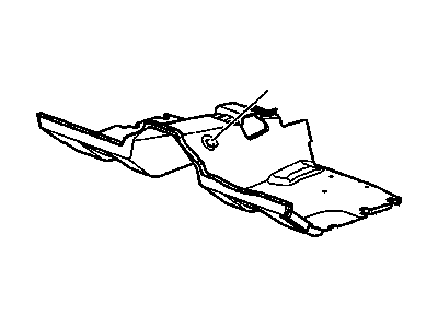 GM 15263003 Barrier, Floor Pan, Front GM 15263003 Barrier, Floor Pan, Front