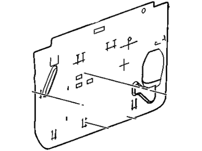 Cadillac 21996546 DEFLECTOR,FRONT SIDE DOOR WATER