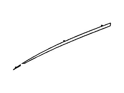 20708282 GM Upper Molding, Front Passenger Side Illustration 1 of 1