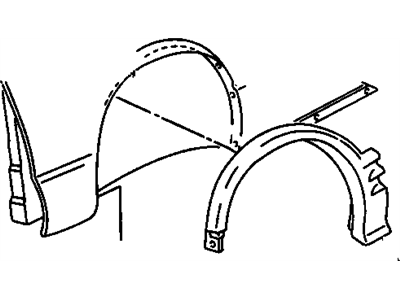Oldsmobile 15636858 Wheel Opening Molding