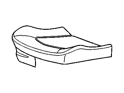 Cadillac 22779727 COVER,DRIVER SEAT CUSHION(INCLUDES 1-3,49,58)(TITANIUM)