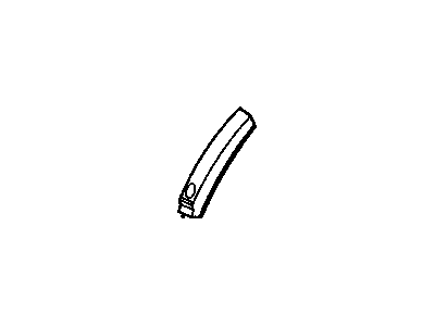 20718739 GM Pillar Molding, Black, Center Driver Side Illustration 1 of 1